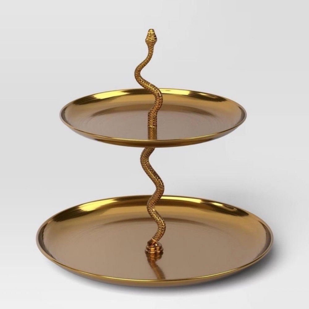 Threshold Gold Two-Tiered Snake Display
Serving Hosting Tray Stainless Steel